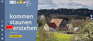 Linke Seitenleiste Website Bauernhaus-Museum Wolfegg