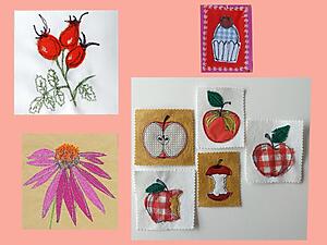 Bilder aus genähnten Linine